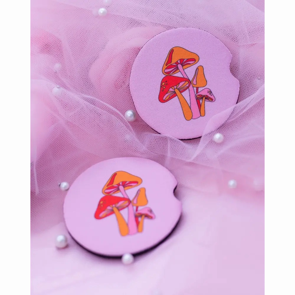 Magic Mushroom Car Coasters