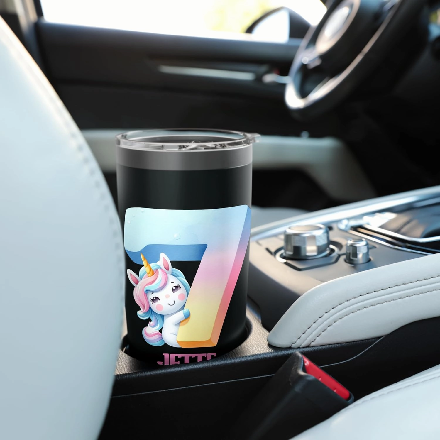 Magical Unicorn 7 Years Old Jette Girls Birthday Stainless Steel Insulated Tumbler