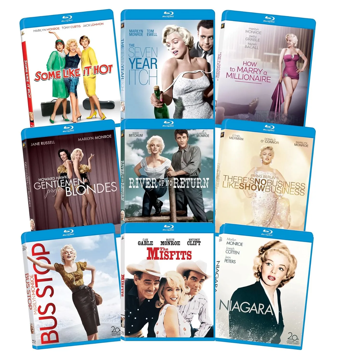 Marilyn Monroe: Classic 9 Film Collection [Blu-Ray]