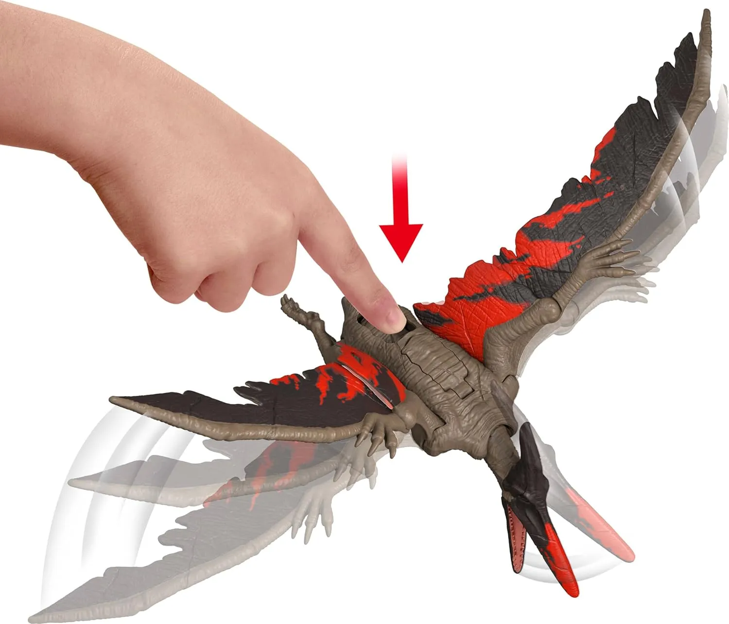 Mattel Jurassic World Dinosaur Toys with Roar Sound & Attack Action, Wild Roar Posable Figure, Physical & Connected Digital Play