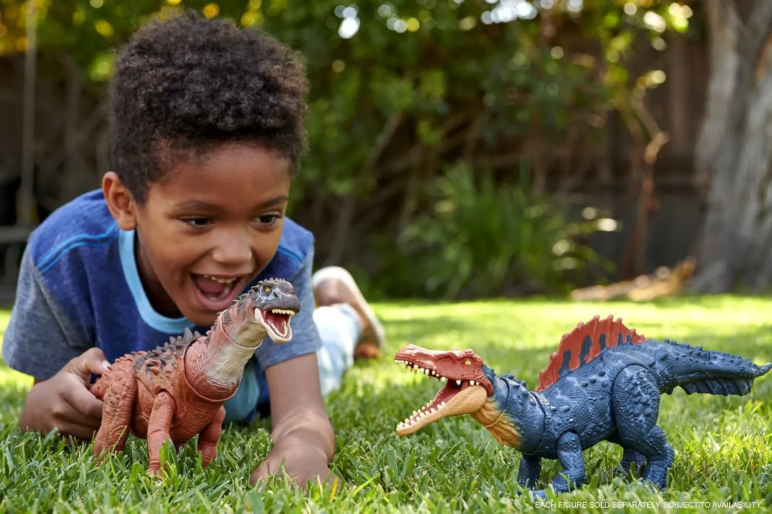 Mattel Jurassic World Dominion Massive Action Dinosaur Figure, Siamosaurus Dino Toy with Attack Motion, Plus Downloadable App & AR