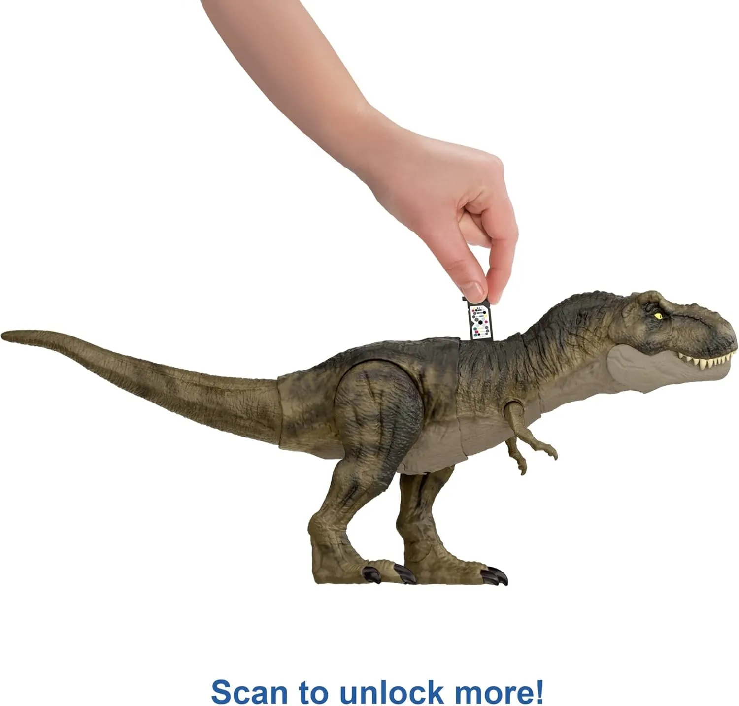 Mattel Jurassic World Dominion Thrash ‘N Devour Tyrannosaurus T Rex Action Figure Toy with Sound and Motion for Battle Play
