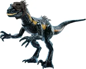 Mattel Jurassic World Track 'n Attack Dinosaur Action Figure, Indoraptor Toy with Lights, Sound, Motion & Accessories, Plus Downloadable App & AR