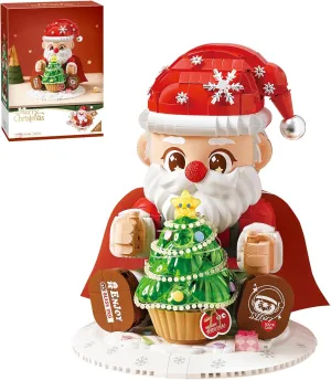 MEIEST Santa Claus Building Blocks Set,Creative Xmas Building Gift,Fantasy Building Bricks Toys,Home Decor