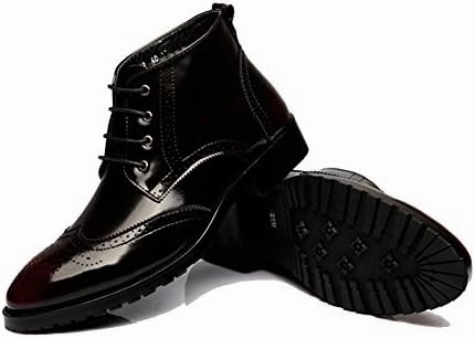 Men's Classic Leather Brogues Oxfords Ankle Dress Boots