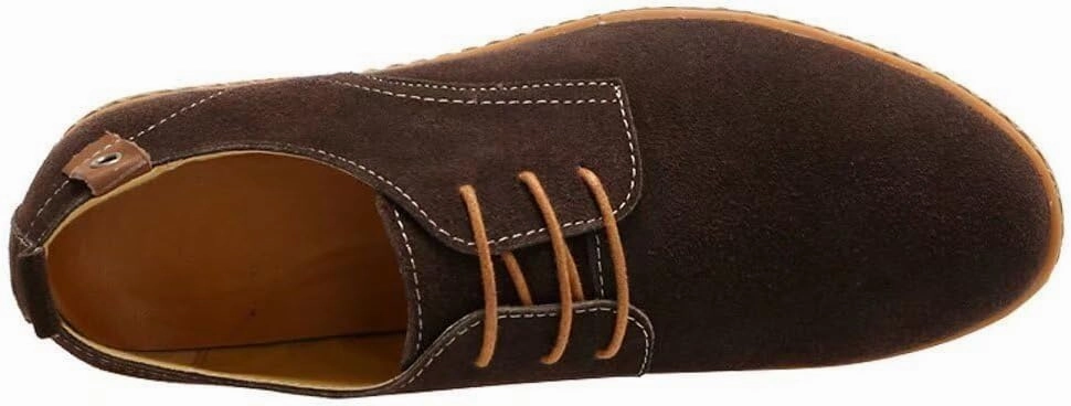 Men's Classic Leather Oxford Flat Heel Shoes