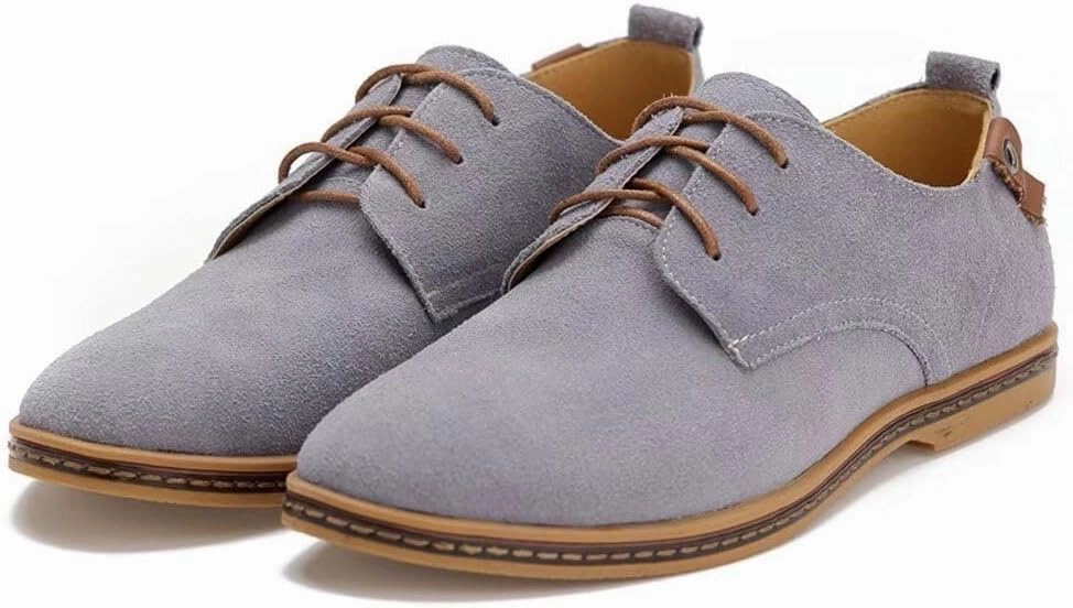 Men's Classic Leather Oxford Flat Heel Shoes