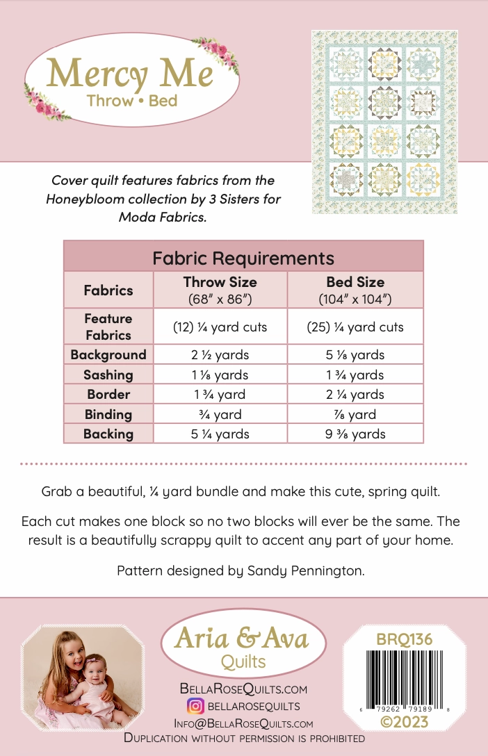 Mercy Me Quilt Pattern by Aria & Ava (Downloadable Pattern)