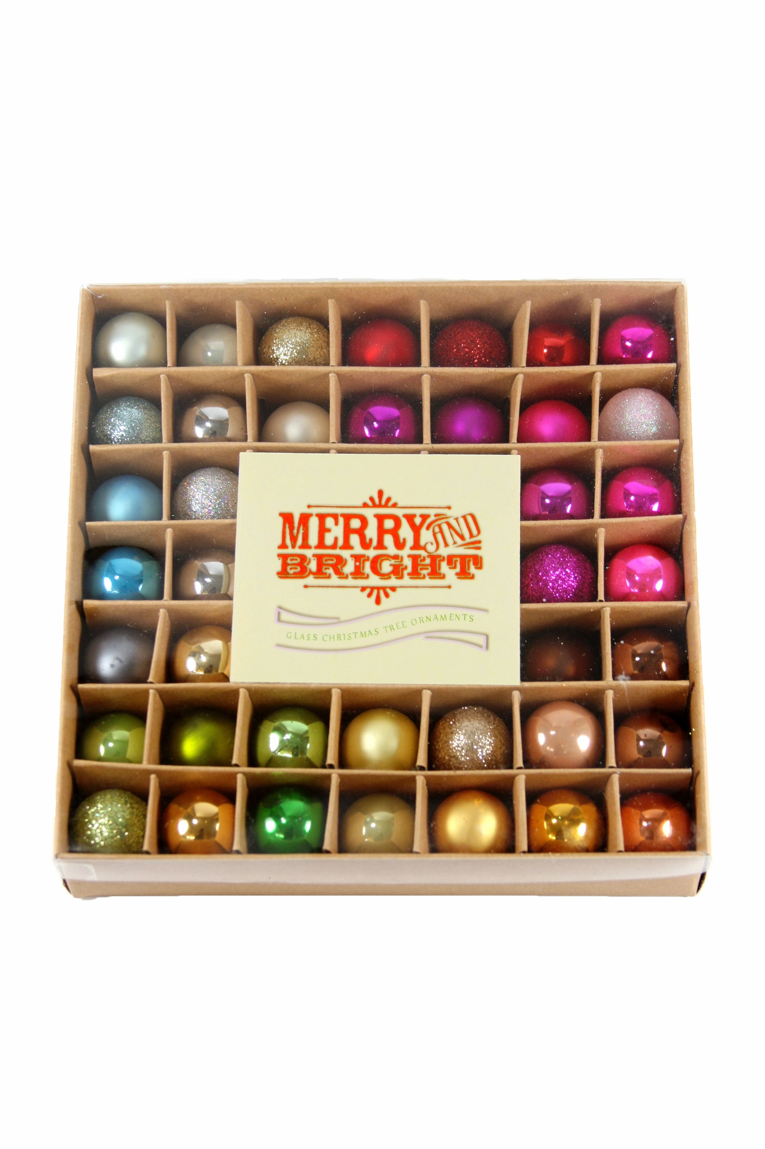 Merry & Bright Ornaments, Set of 98 Mini Ornaments