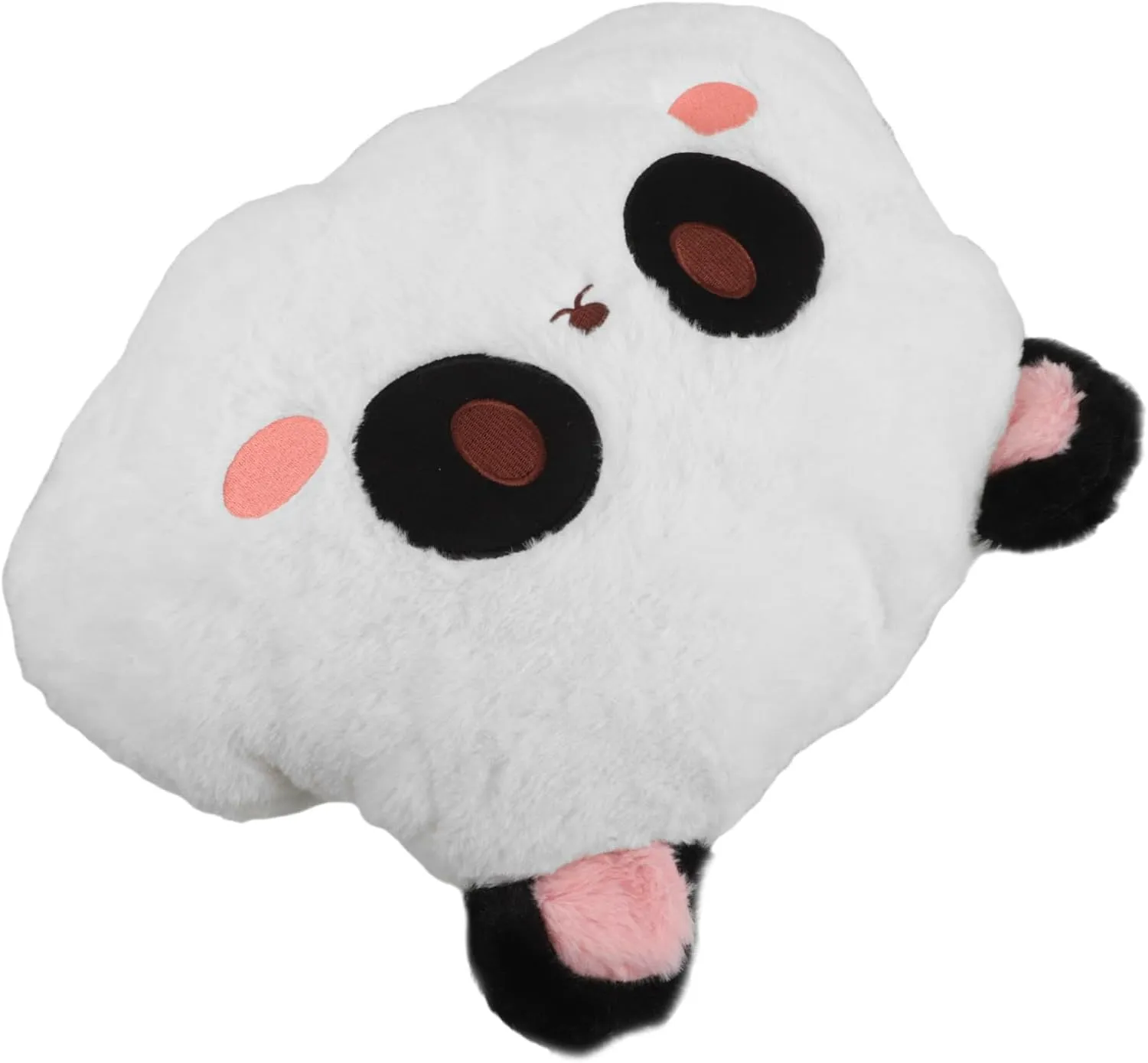 Mikinona Versatile Car Seat Pillow Plush Lumbar Support Pillow for Office Couch and Travel Panda Pattern
