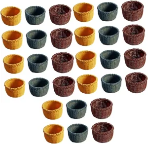 Milisten 18pcs Mini Basket Model Creative Decorative Miniature Baskets for Dollhouse Home for Mini House Accessories Photo Props