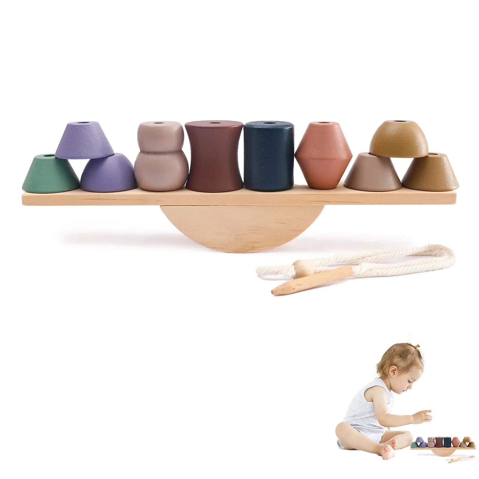 Montessori Building Blocks Balance Game