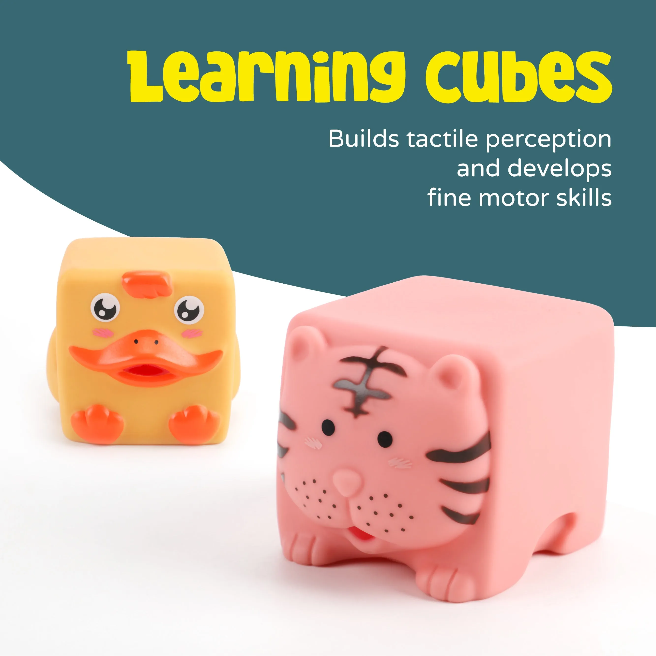 Moon -  Animal Building Blocks – Set Of 9 Pcs  - Multicolour
