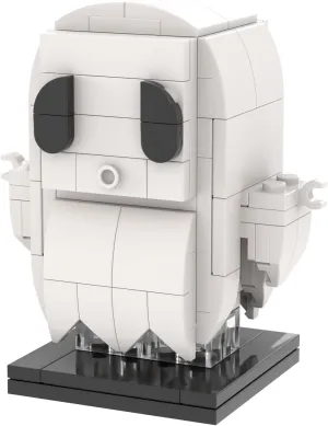 MOOXI-MOC Halloween Ghost Brick Mini Headz Building Set,Creative Cute Building Blocks Children Kit,Gifts for Kids(112pcs)