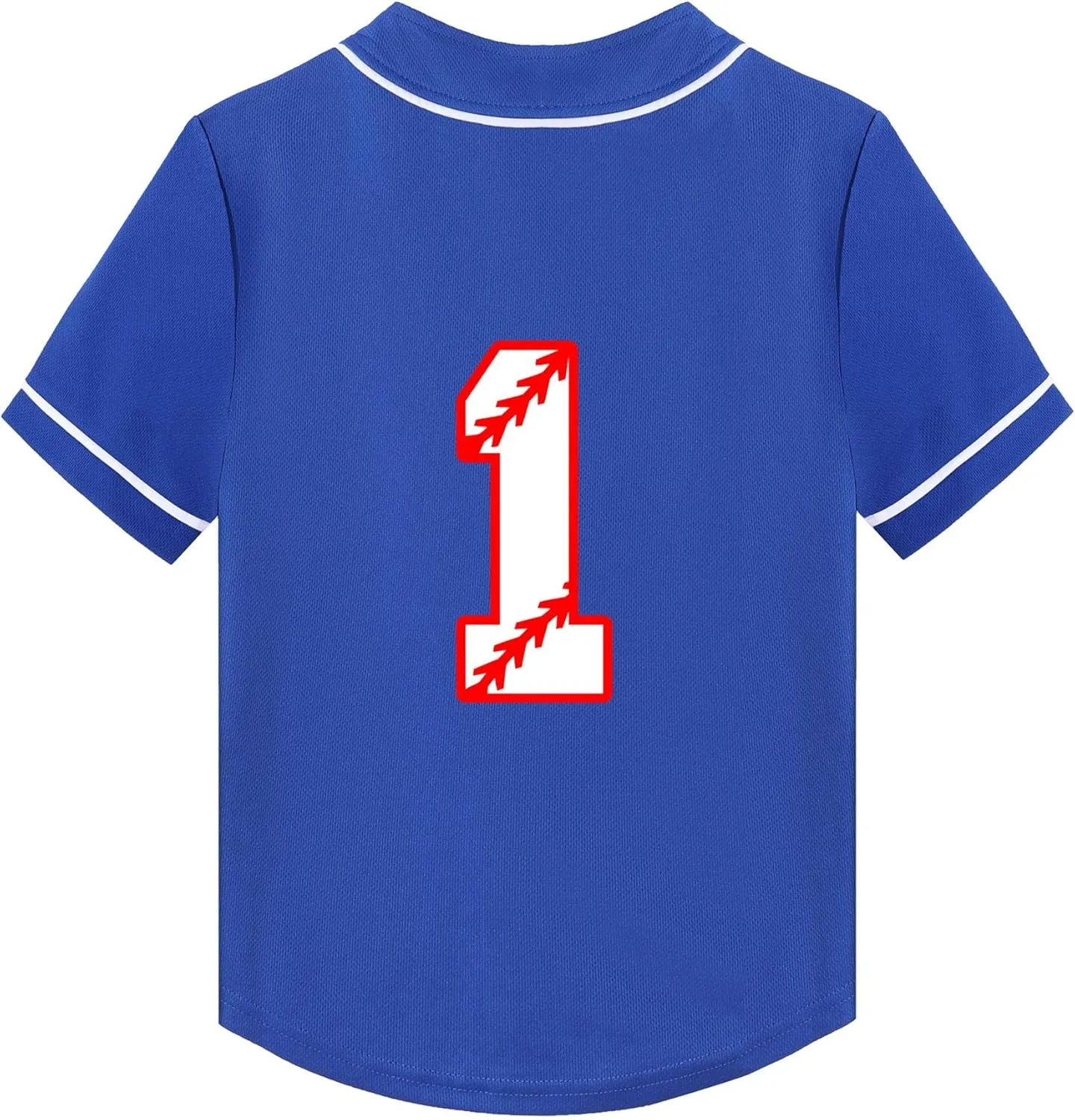 Mowbeat Baby Baseball Jersey 1 Year Old Birthday Shirt Short Sleeve Button Tee 1st Infant Toddler T Shirt
