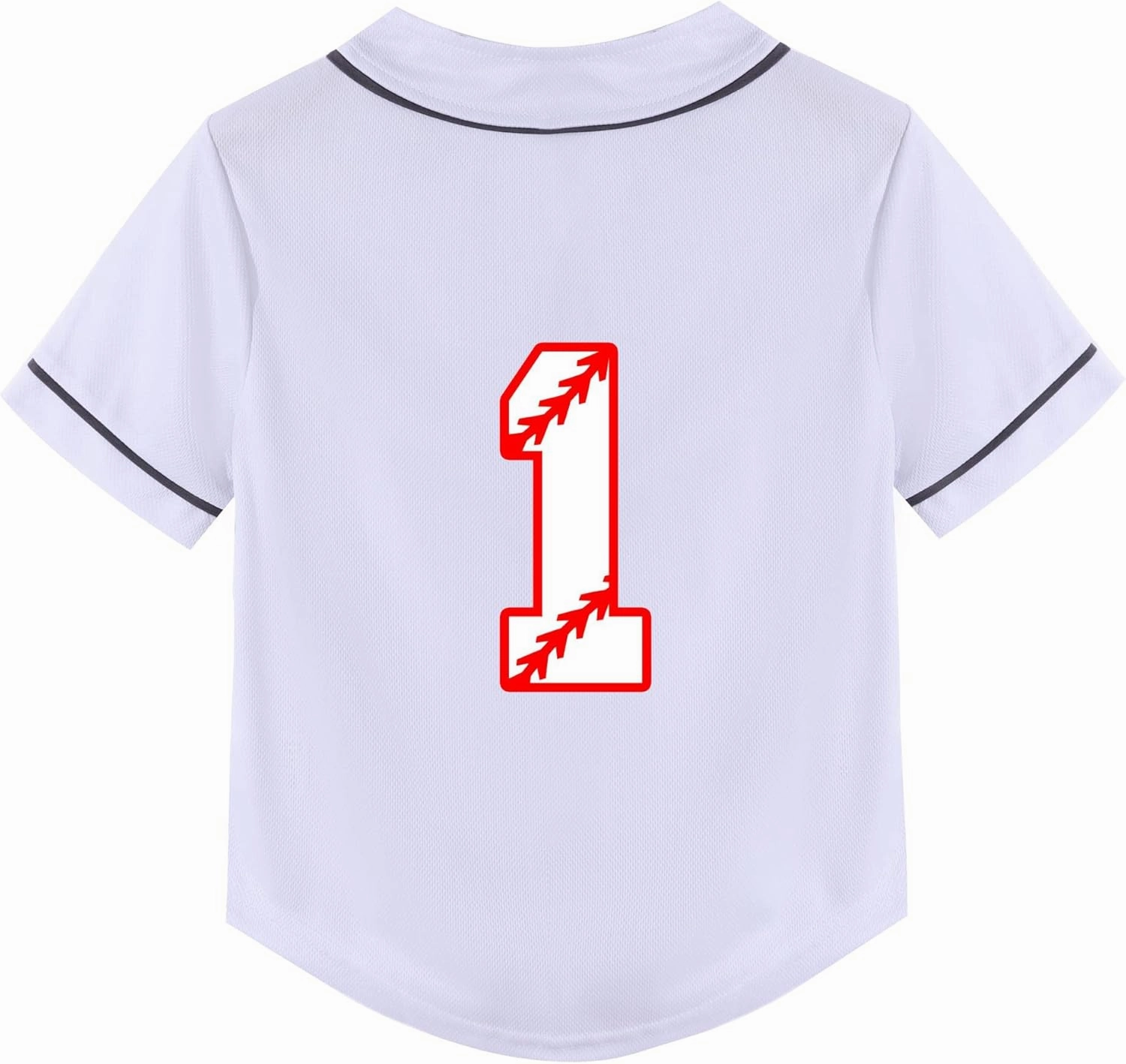 Mowbeat Baby Baseball Jersey 1 Year Old Birthday Shirt Short Sleeve Button Tee 1st Infant Toddler T Shirt