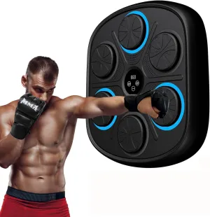 Music Boxing Machine with Gloves, Wall Mounted Smart Bluetooth Music Boxer for Adults, Home Workout and Gym
