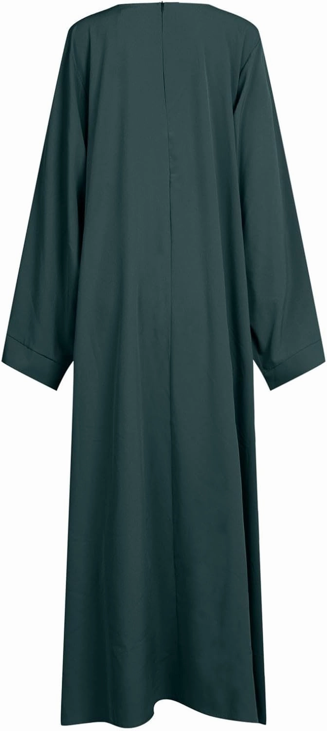 Muslim Dress for Women Classic Abaya Dress Dubai Robe Eid Prayer Clothes Islamic Muslim Robe Pakistani Kaftan Abaya