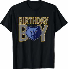 NBA Birthday Boy Memphis Grizzlies Retro Logo T-Shirt