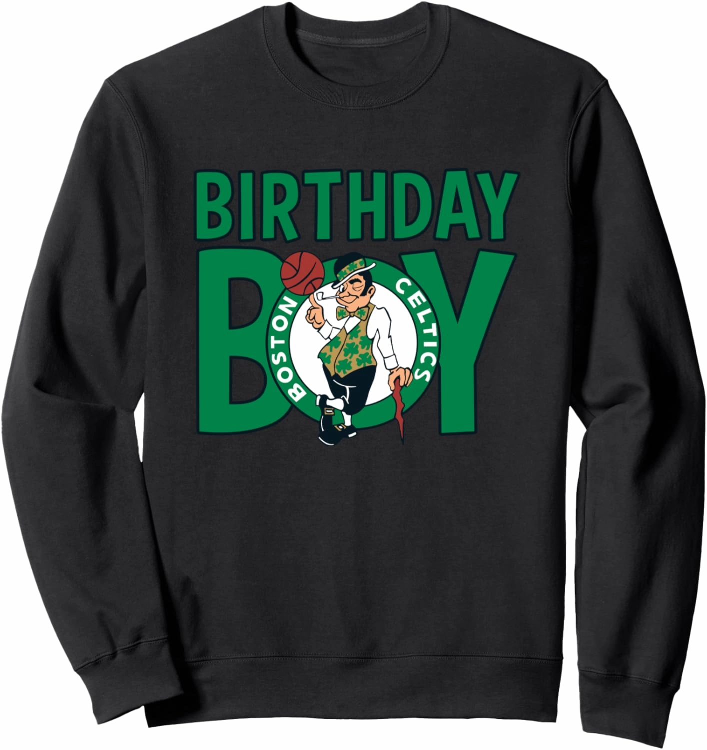 NBA Birthday Boy Vintage Retro Boston Celtics Logo Sweatshirt