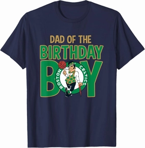 NBA Boston Celtics Dad Of The Birthday Boy T-Shirt