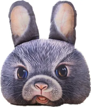New Hot 3D Cute Animal Stuffed Pillow Pet Soft Plush Toy Doll Gift Back Cushion Fold Birthday Present (NO2, Height: 50 cm)