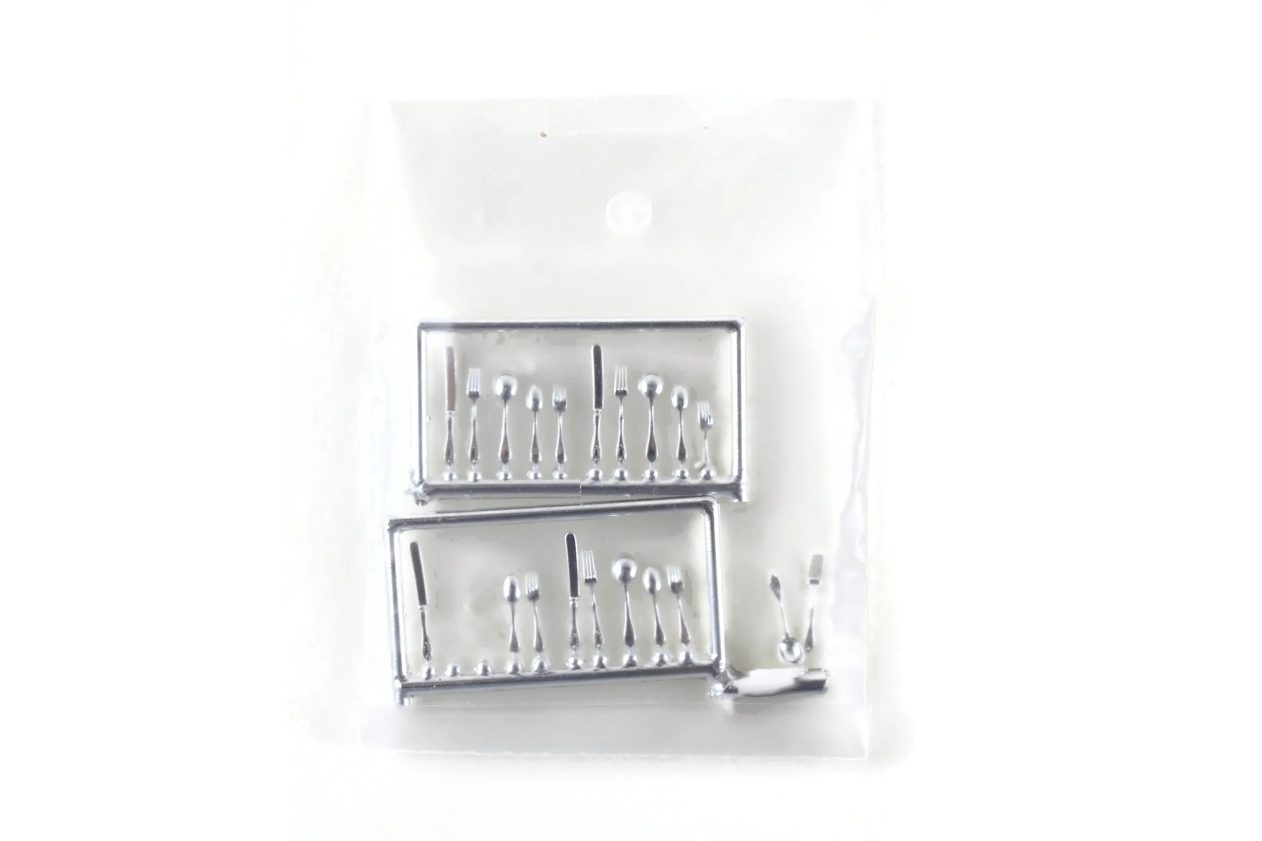 New Vintage 1:12 Miniature Dollhouse Silverware Set for 4 Place Settings