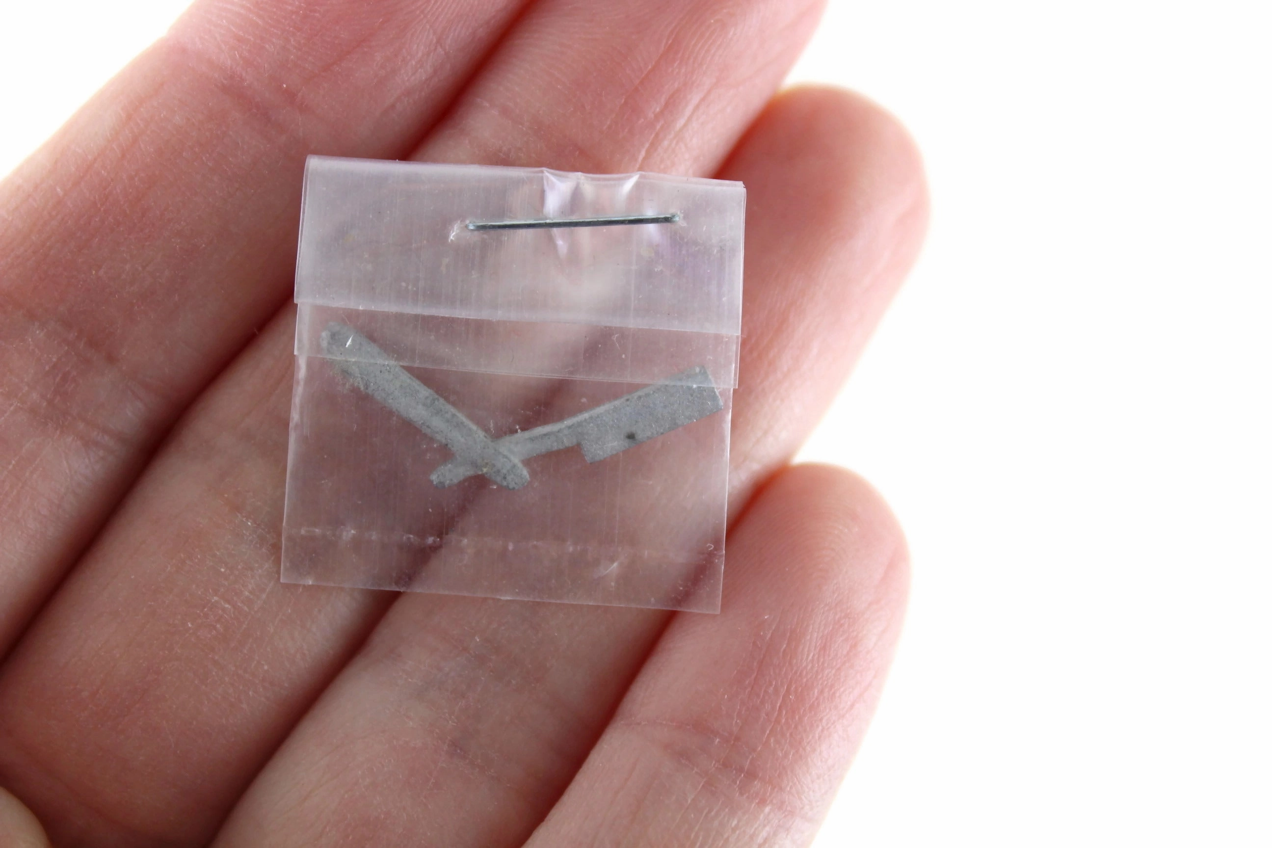 New Vintage 1:12 Miniature Dollhouse Silver Metal Straight Razor