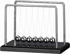 Newton's Cradle with 7balls 9inch Wooden Base Balance Ball Office Decoration