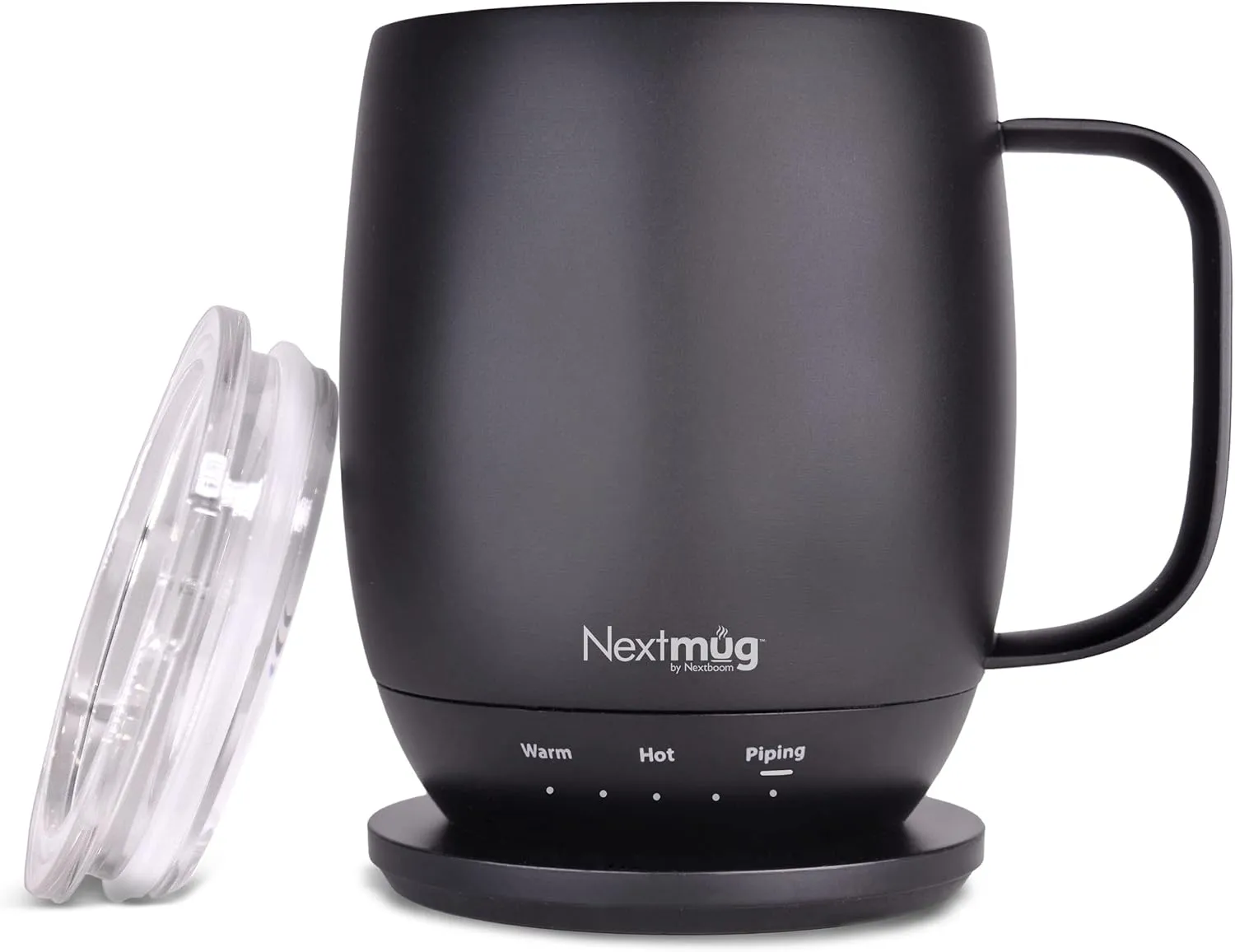 Nextmug - Temperature-Controlled, Self-Heating Coffee Mug (14 oz.) (Black)