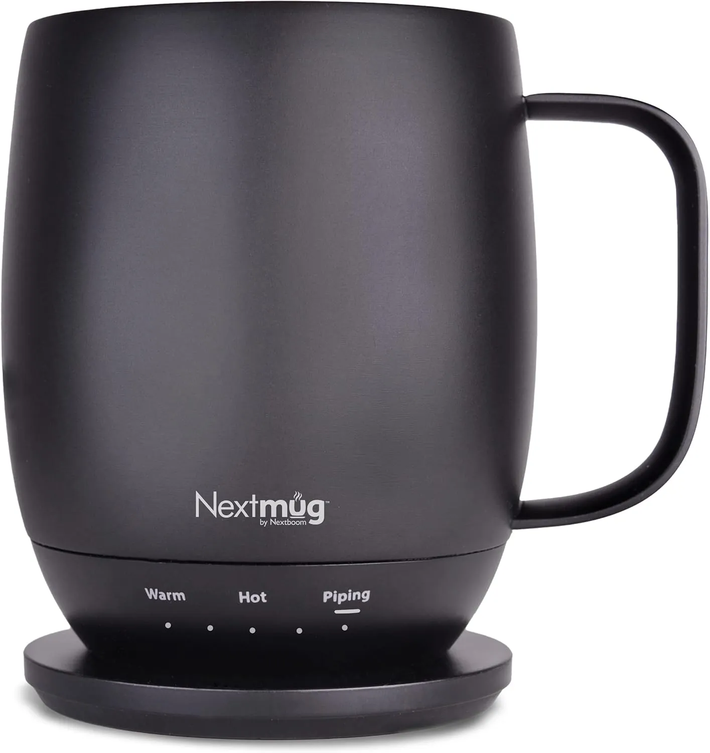 Nextmug - Temperature-Controlled, Self-Heating Coffee Mug (14 oz.) (Black)