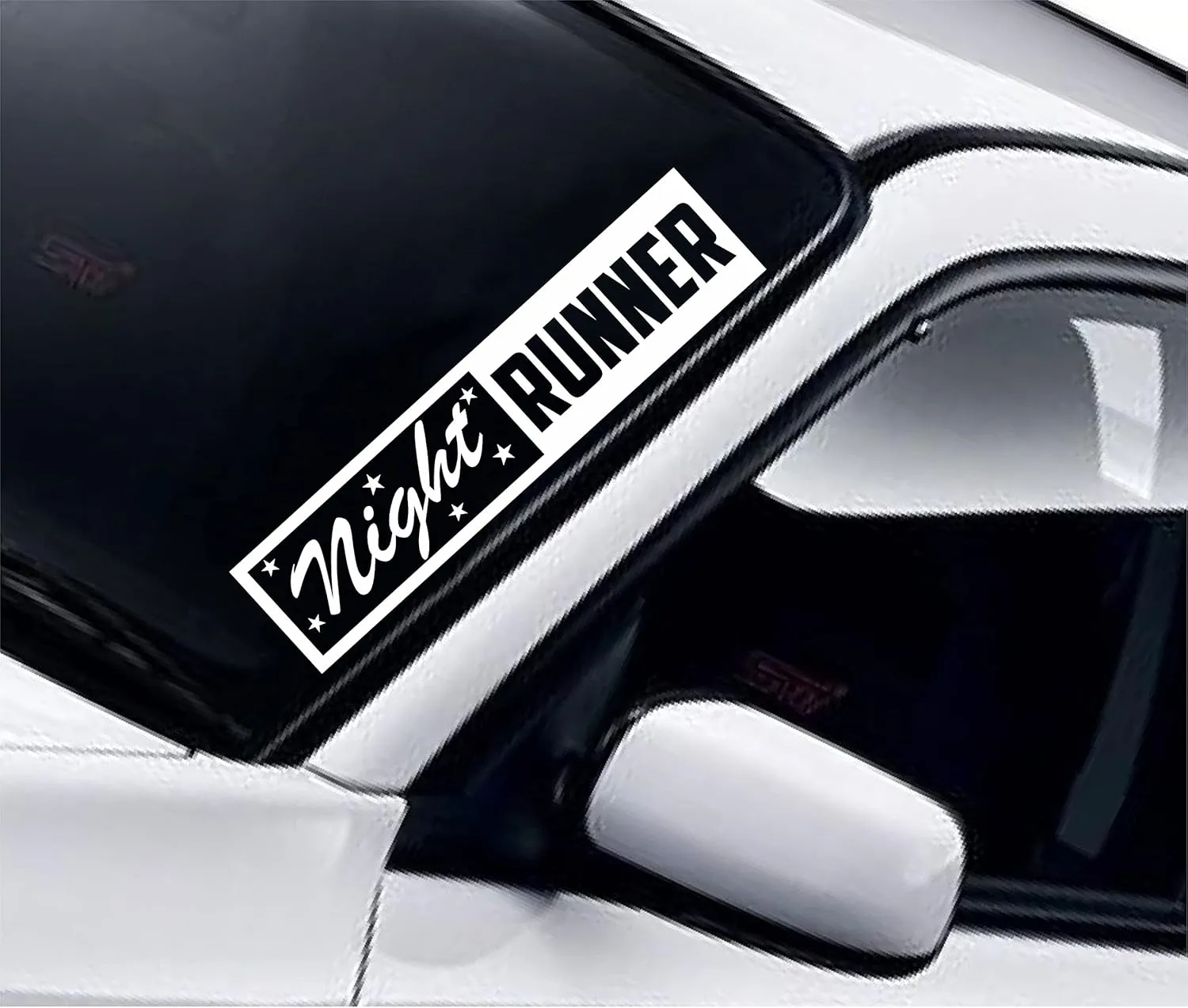 Night Runner v2 Wall Decal Sticker Vinyl Car Truck Window JDM Windshield Laptop Funny Quote Wife Family Cute Dad Mom Wife Kids Baby Men Love Sadboyz Drift Racing Meme Funny Broken Heart Club Japanese