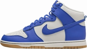 Nike Dunk High Retro SE Men's Shoes (FV6612-001, Phantom/Pale Ivory/Gum Yellow/Racer Blue) Size 8.5