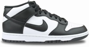Nike Dunk Mid Men's Shoes (FQ8784-100, White/White/Black/Black) Size 8