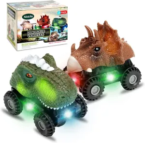 Niskite Dinosaur Car Toys for Toddler Kids: Dinosaur Toys for Kids 3-5 - Toys for 2 3 4 Year Old Boy Birthday Gift Ideas