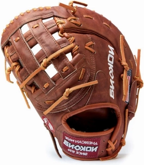 Nokona Classic Walnut First Base H Web 13" Left Handers Baseball Glove (Walnut, Left Hand Thrower)