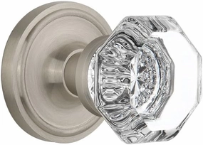 Nostalgic Warehouse Classic Rosette Waldorf Octagonal Round Door Knob