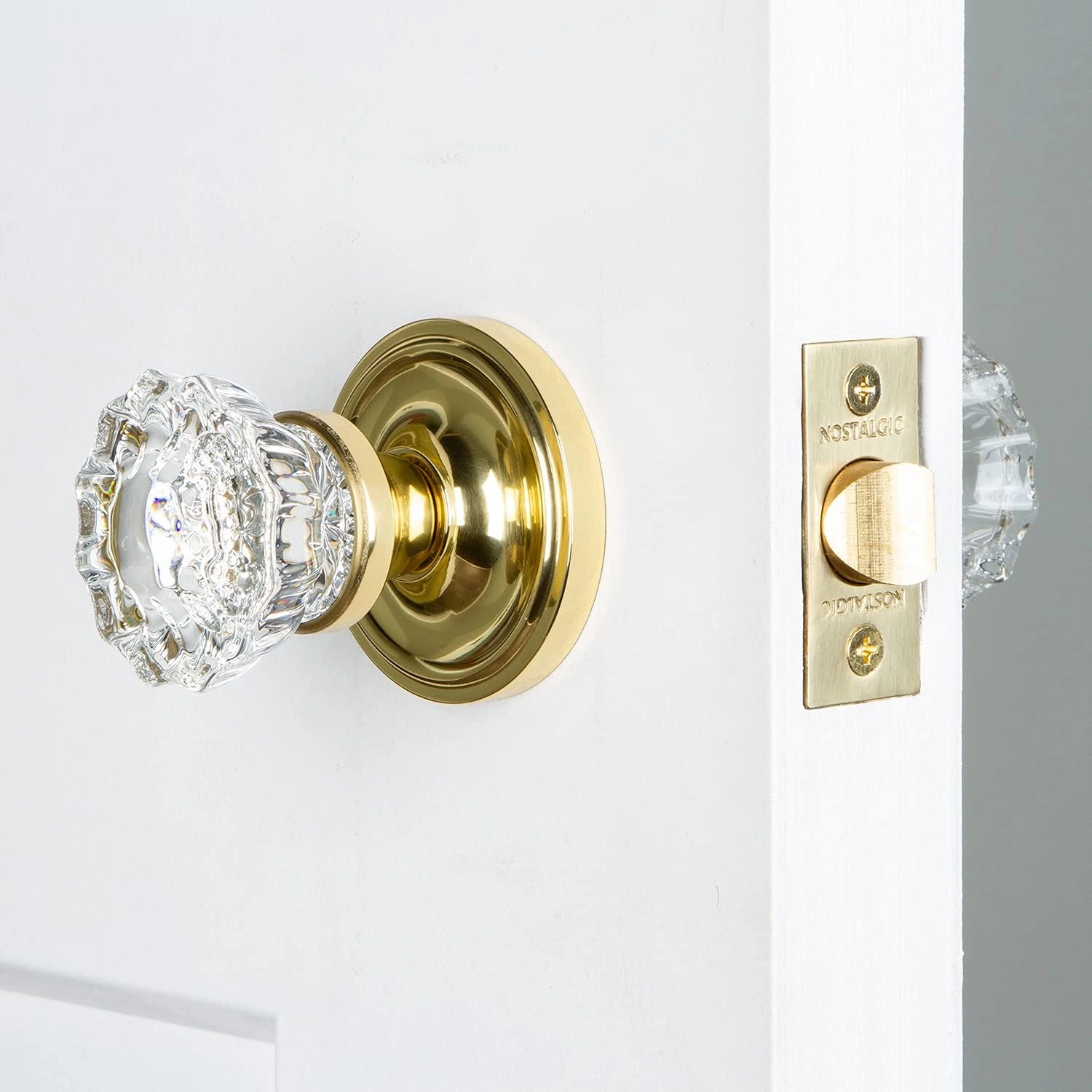 Nostalgic Warehouse Classic Rosette with Crystal Door Knob