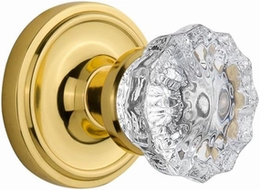 Nostalgic Warehouse Classic Rosette with Crystal Door Knob