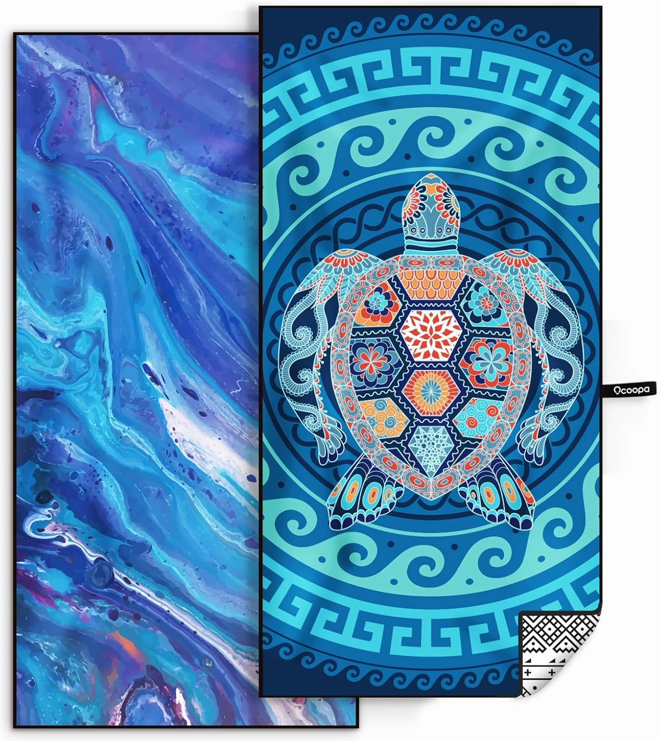 OCOOPA Microfiber Beach Towel Fast Drying, Extra Large 71" x 32" Sand Free Beach Towel Super Lightweight Towels for Swimming Pool, Camping, Picnic, Yoga Gym Sports