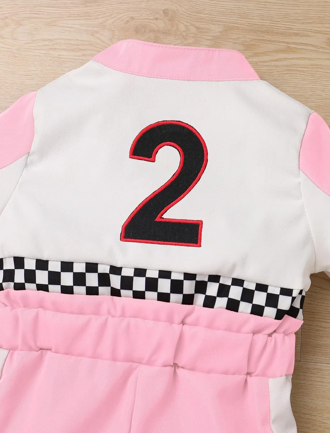 ODOLDI Kids Boys Girls 1st 2nd Birthday Race Car Driver Short Sleeve Romper Jumpsuit Racer Costume