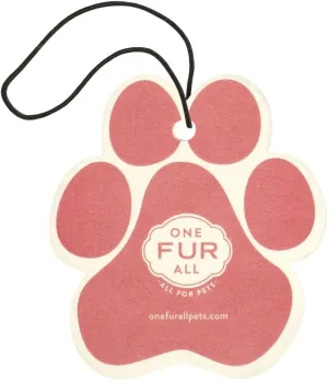 One Fur All Pet House Car Air Freshener - Vanilla Creme Brulee Pack of 4 - Non-toxic, Pet-Friendly for Small Spaces - Hanging Odor Eliminator
