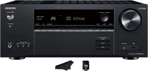 Onkyo TX-NR6050   7.2 Channel Network Home Theater | Smart AV Receiver | 8K/60, 4K/120Hz | 90W | HDR | VRR | DTS | Dolby Atmos | ALLM | QFT | Includes Kwalicable Micro SD Card & Cleaning Cloth