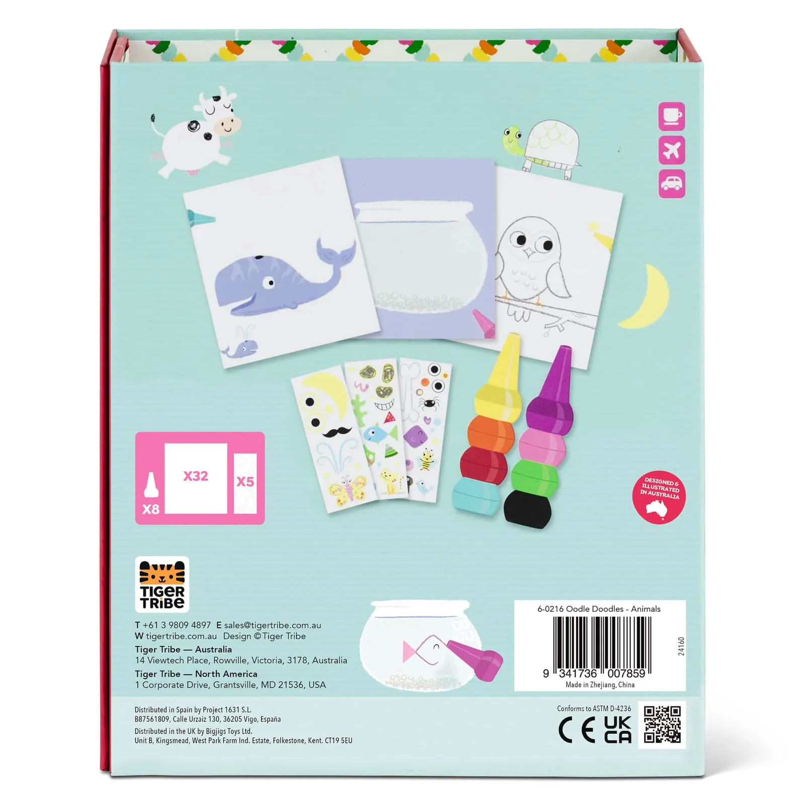 Oodle Doodles - Animals Crayons Drawing Set