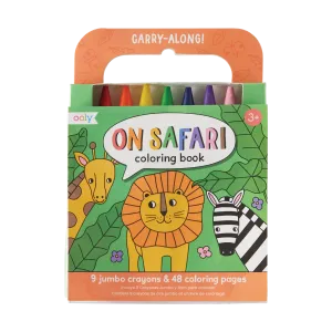 OOLY - Carry Along Crayon & Coloring Book Kit-On Safari