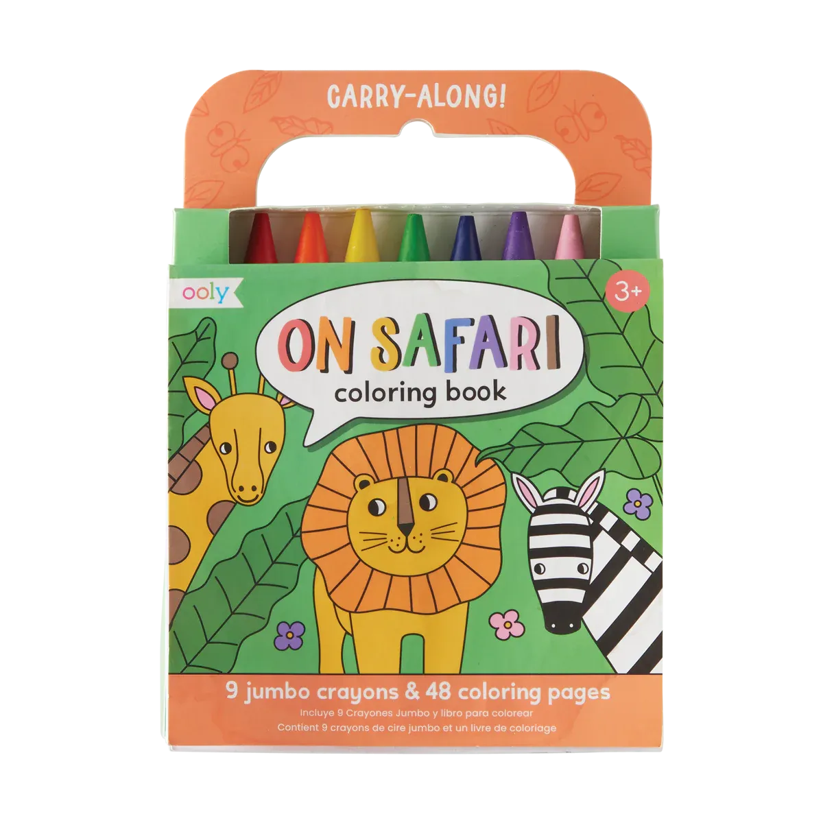 OOLY - Carry Along Crayon & Coloring Book Kit-On Safari
