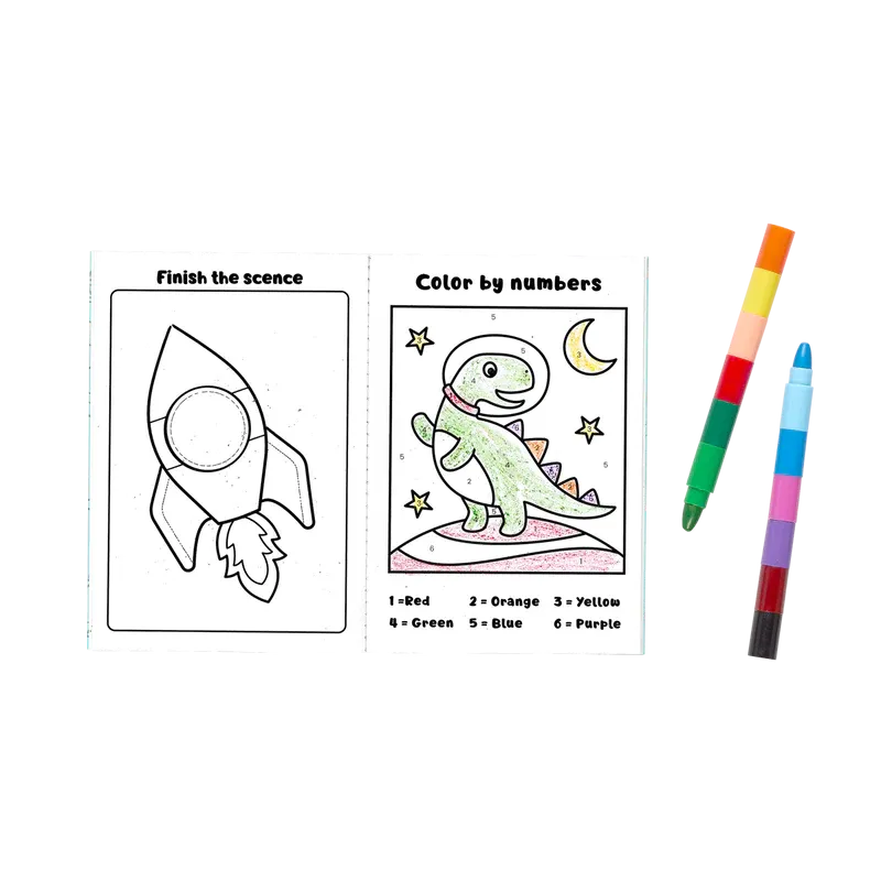 OOLY Mini Traveler Coloring & Activity Kit