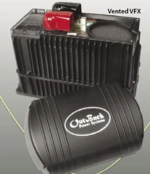 Outback VFXR3648A Off Grid/Grid Tie Inverter Charger, 3600 Watt, 48 Volts 120 VAC/60 Hz Vented