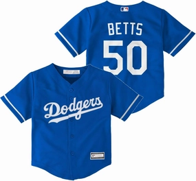 Outerstuff Mookie Betts Los Angeles Dodgers MLB Baby Infants 12-24 Months Blue Alternate Player Jersey