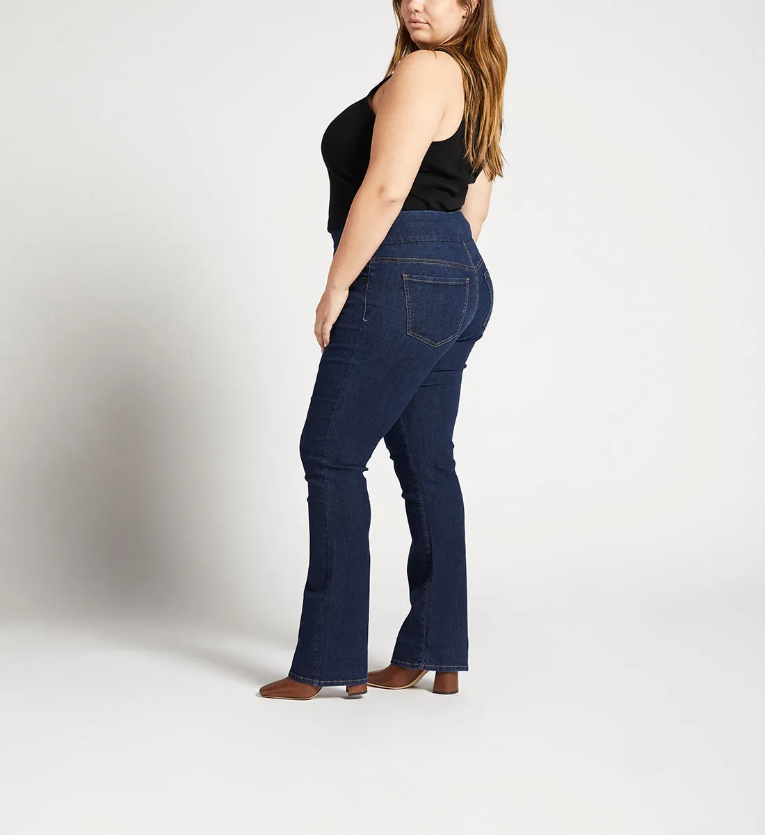 Paley Mid Rise Bootcut Pull-On Jeans Plus Size